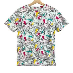 Blind Rooster Retro Neon Lightning Bolt 80s 90s Y2K Print Men's T Shirt Tee S